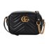 Marmont Matelasse Mini Bag, &pound;750, Handbags, Black, Leather, Front view
